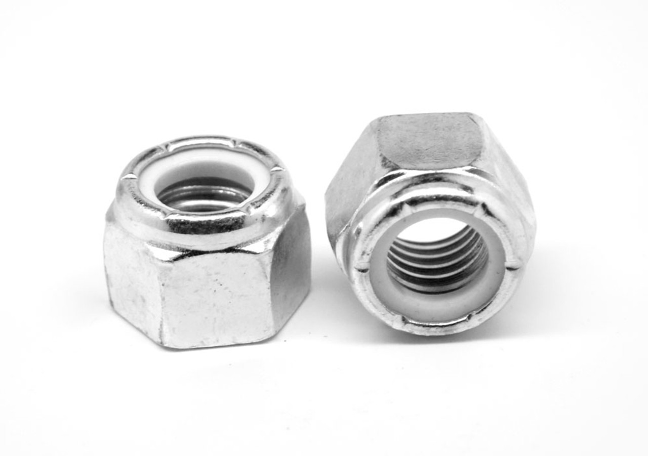 Picture of Brighton Best 305197 7/8"-9 Unc Ne (Standard) Nylon Insert Locknuts Coarse Low Carbon Zinc Cr+3